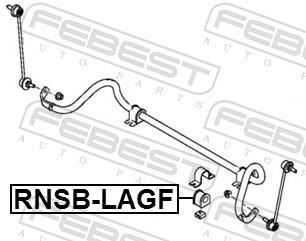 Suspension, stabilisateur FEBEST ref. RNSB-LAGF