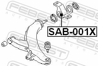 Silent bloc de suspension FEBEST ref. SAB-001X