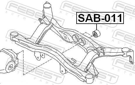 Bucha de eixo FEBEST SAB-011