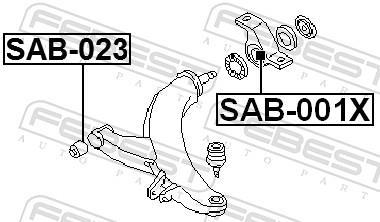 Silent bloc de suspension FEBEST ref. SAB-023