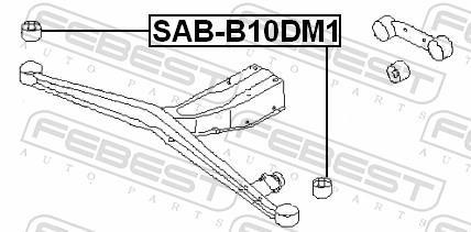 Bucha de eixo FEBEST SAB-B10DM1