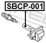 Fiche, bobine d'allumage FEBEST ref. SBCP-001