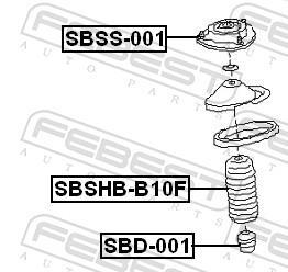 Amortecedores de choque FEBEST ref. SBD-001