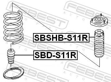Amortecedores de choque FEBEST ref. SBD-S11R