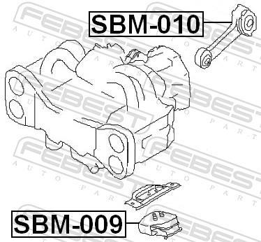 Suporte do motor FEBEST ref. SBM-009