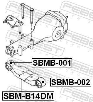 Cojinetes, diferencial FEBEST ref. SBMB-002