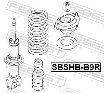 Soufflet d'amortisseur FEBEST ref. SBSHB-B9R