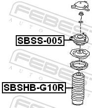 Soufflet d'amortisseur FEBEST ref. SBSHB-G10R