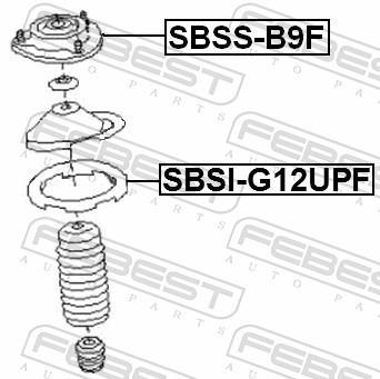 Suporte da mola FEBEST ref. SBSI-G12UPF