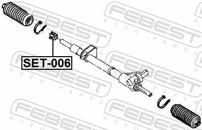 Kit de reparação de caixa da direção FEBEST ref. SET-006