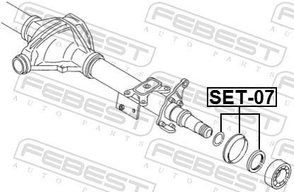 Palier, arbre moteur FEBEST ref. SET-007
