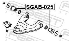 Silent bloc de suspension FEBEST ref. SGAB-025