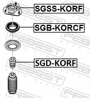 Amortecedores de choque FEBEST ref. SGD-KORF