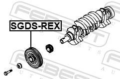 Poulie damper (Poulie de vilebrequin) FEBEST ref. SGDS-REX