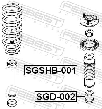 Fuelle de amortiguador FEBEST ref. SGSHB-001