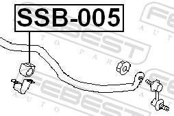 Suspension, stabilisateur FEBEST ref. SSB-005