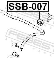Suspension, stabilisateur FEBEST ref. SSB-007