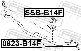 Suspension, stabilisateur FEBEST ref. SSB-B14F