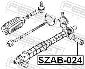 Suspension, crémaillère de direction FEBEST ref. SZAB-024