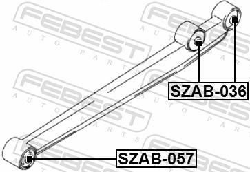 Suspensão, braço oscilante FEBEST ref. SZAB-036