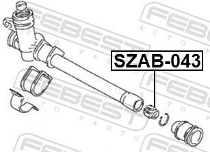 Suspension, crémaillère de direction FEBEST ref. SZAB-043