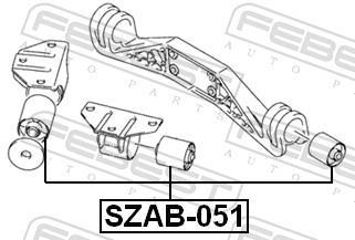 Cojinetes, diferencial FEBEST ref. SZAB-051