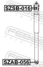 Cojinete columna de suspensión FEBEST ref. SZAB-056