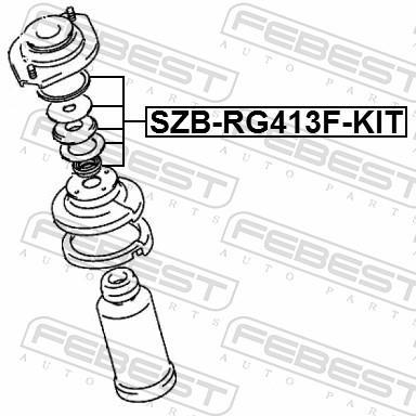 Rolamento copo de suspensão FEBEST ref. SZB-RG413F-KIT
