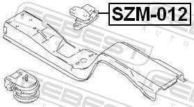 Support moteur (Silent bloc moteur) FEBEST SZM-012