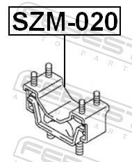 Support moteur (Silent bloc moteur) FEBEST ref. SZM-020