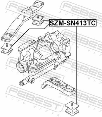 Apoyo, engranaje distribuidor FEBEST ref. SZM-SN413TC