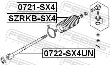 Fole, direcção FEBEST ref. SZRKB-SX4