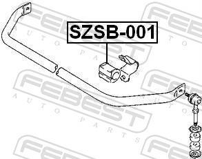 Suspension, stabilisateur FEBEST ref. SZSB-001