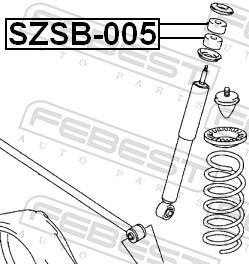 Douille, amortisseur FEBEST ref. SZSB-005