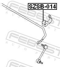 Suspension, stabilisateur FEBEST ref. SZSB-014