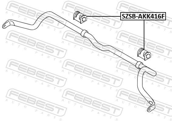 Suspension, stabilisateur FEBEST SZSB-AKK416F