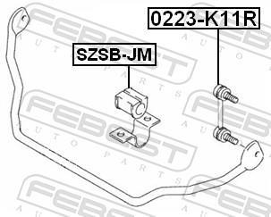Suspension, stabilisateur FEBEST ref. SZSB-JM