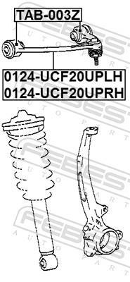 Suspensão, braço oscilante FEBEST ref. TAB-003Z