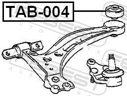 Suspensão, braço oscilante FEBEST ref. TAB-004
