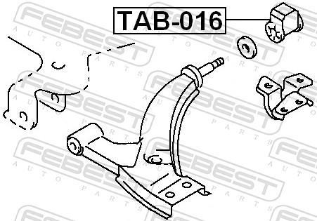 Suspensão, braço oscilante FEBEST ref. TAB-016