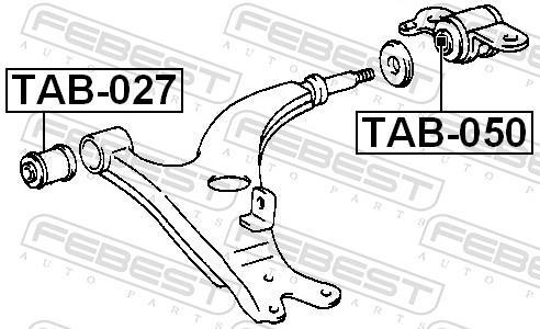 Suspensão, braço oscilante FEBEST ref. TAB-027