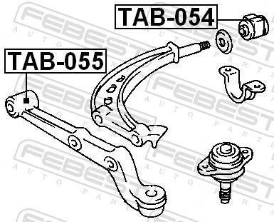 Suspensão, braço oscilante FEBEST ref. TAB-054