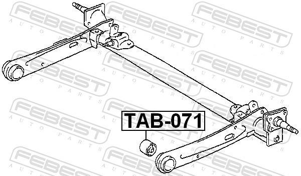 Suspensão, braço oscilante FEBEST ref. TAB-071