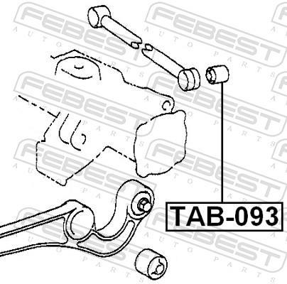 Suspensão, braço oscilante FEBEST ref. TAB-093