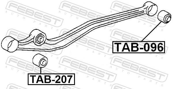 Suspensão, braço oscilante FEBEST ref. TAB-096