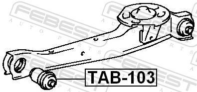 Suspensão, braço oscilante FEBEST ref. TAB-103