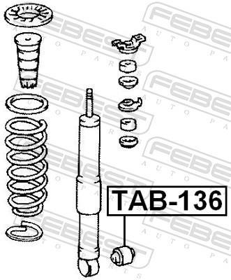 Douille, amortisseur FEBEST ref. TAB-136