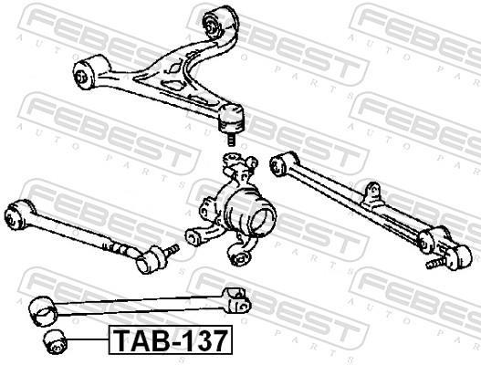 Suspensão, braço oscilante FEBEST ref. TAB-137
