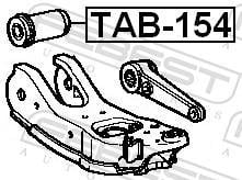 Suspensão, braço oscilante FEBEST ref. TAB-154