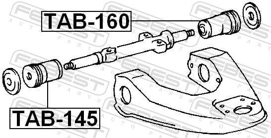 Suspensão, braço oscilante FEBEST ref. TAB-160